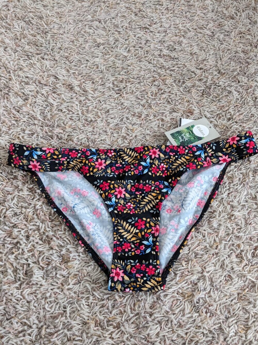 Eidon NWT Low Rider Floral Bikini Bottoms Sz M